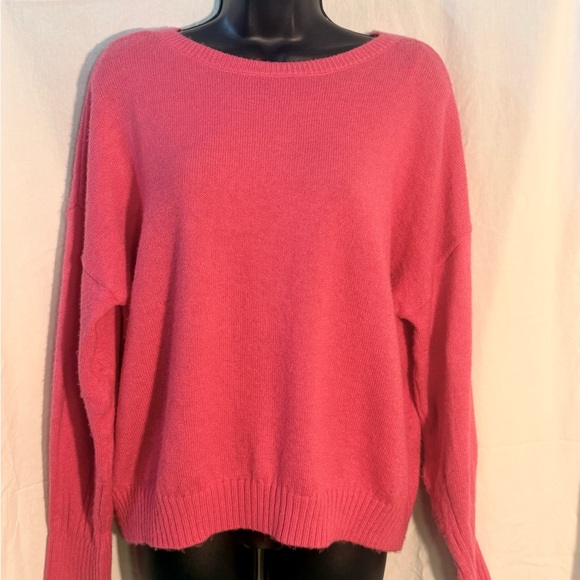 Sonoma Hot Pink Scoopneck Women's Sweater - Picture 6 of 7